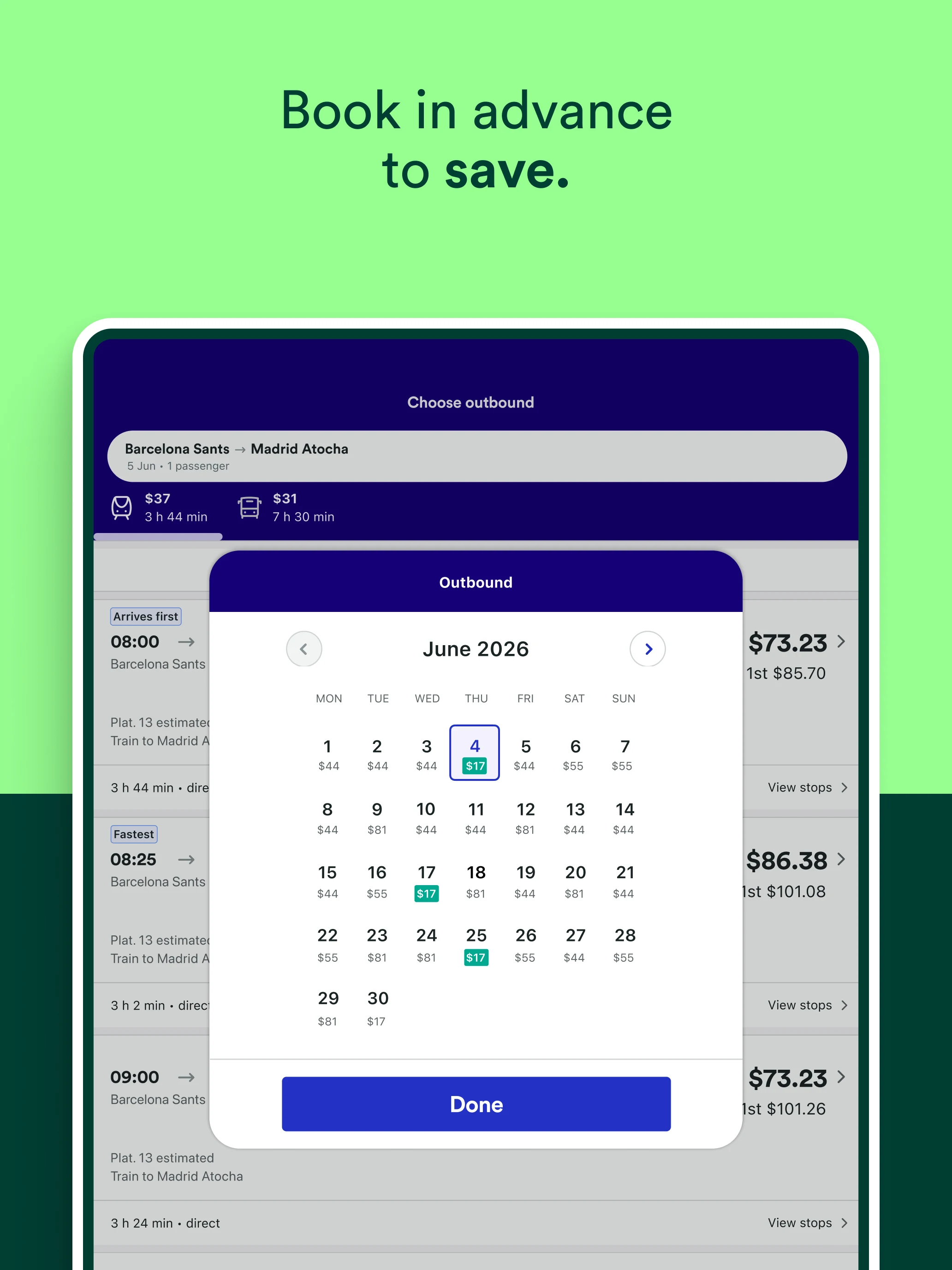 Trainline: Train travel Europe screenshot
