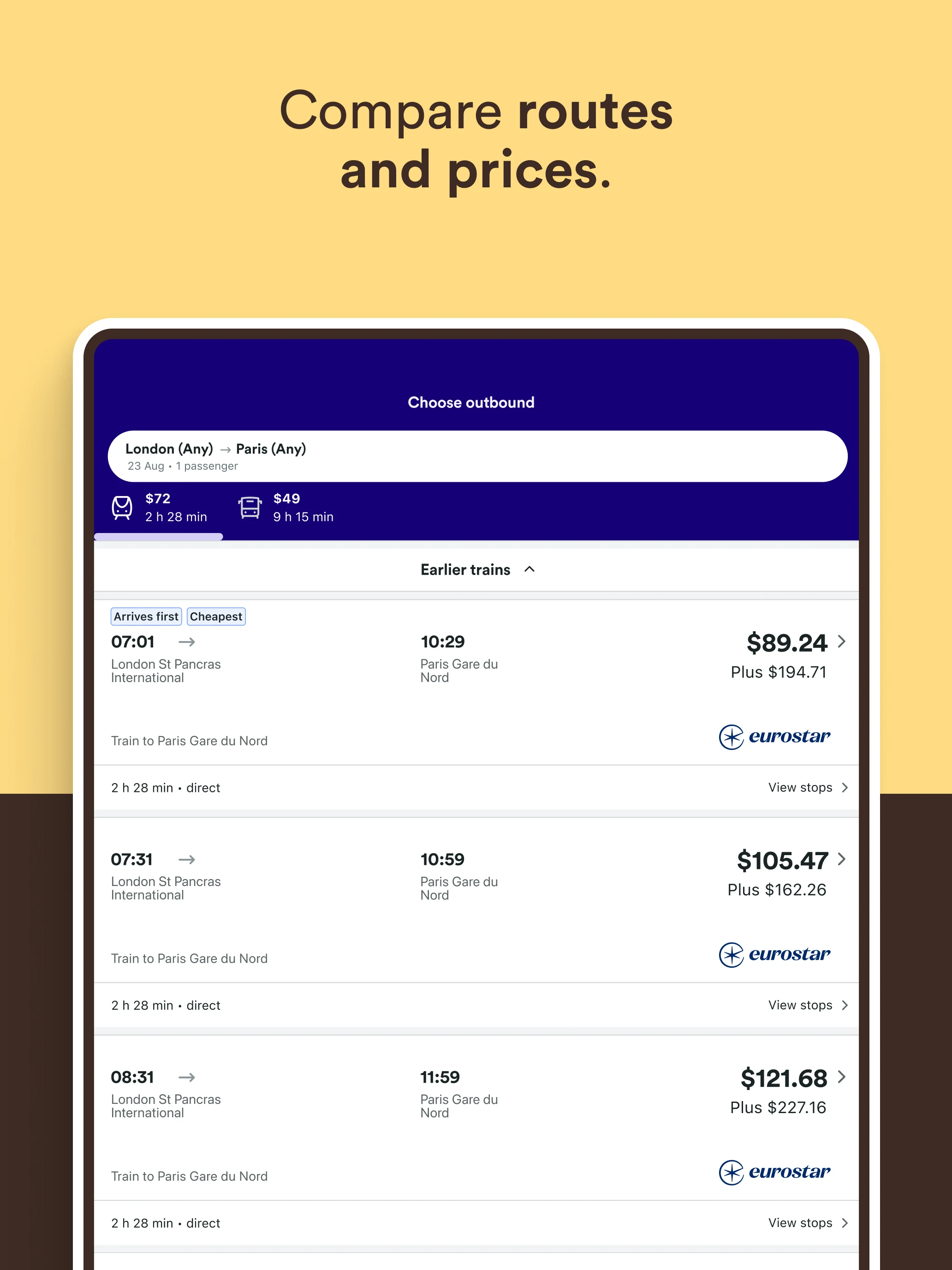 Trainline: Train travel Europe screenshot