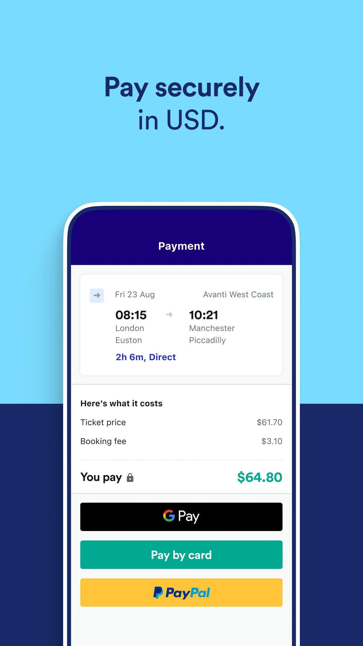 Trainline: Train travel Europe screenshot